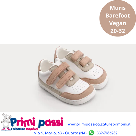 Muris Petra Rosa Skin - Barefoot e Vegan per bambini