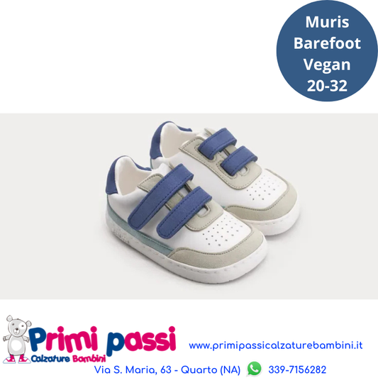Muris Petra Denim Blu - Barefoot e Vegan per bambini