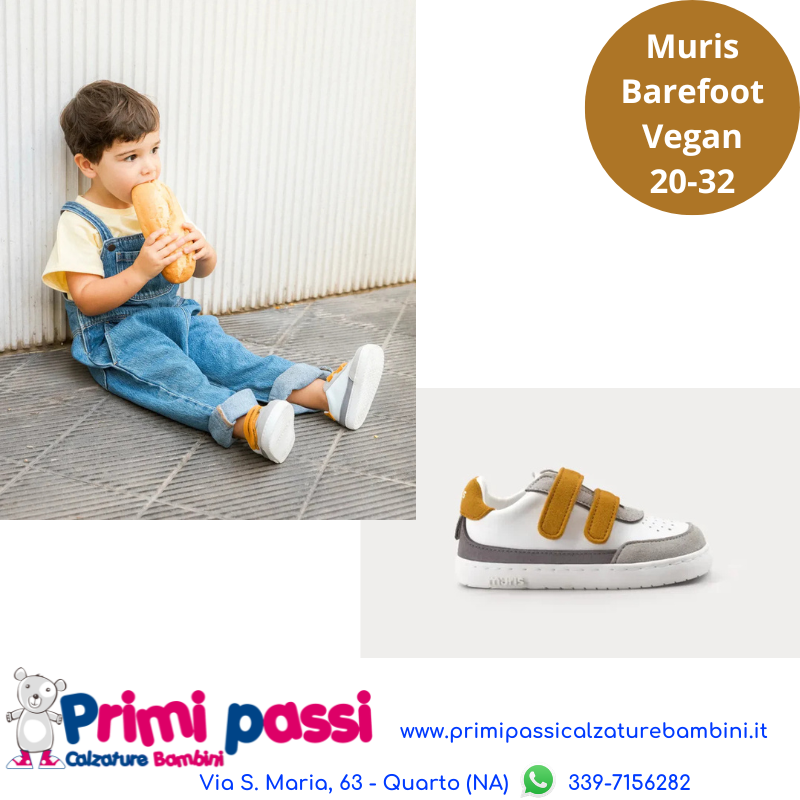 Muris Petra Mostarda - Barefoot e Vegan per bambini