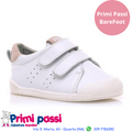 sportiva primi passi barefoot bianca/rosa