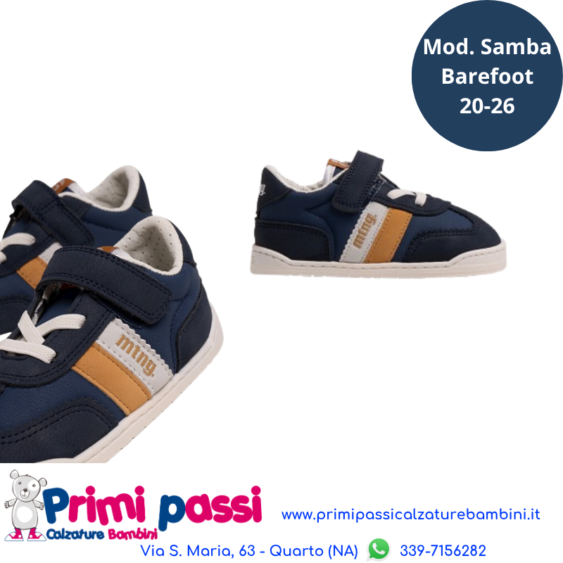 Primi Passi mod Samba BareFoot Marino/Navy