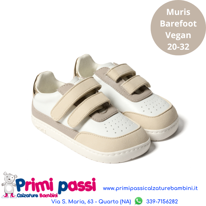 Muris Petra Gold - Barefoot e Vegan per bambini