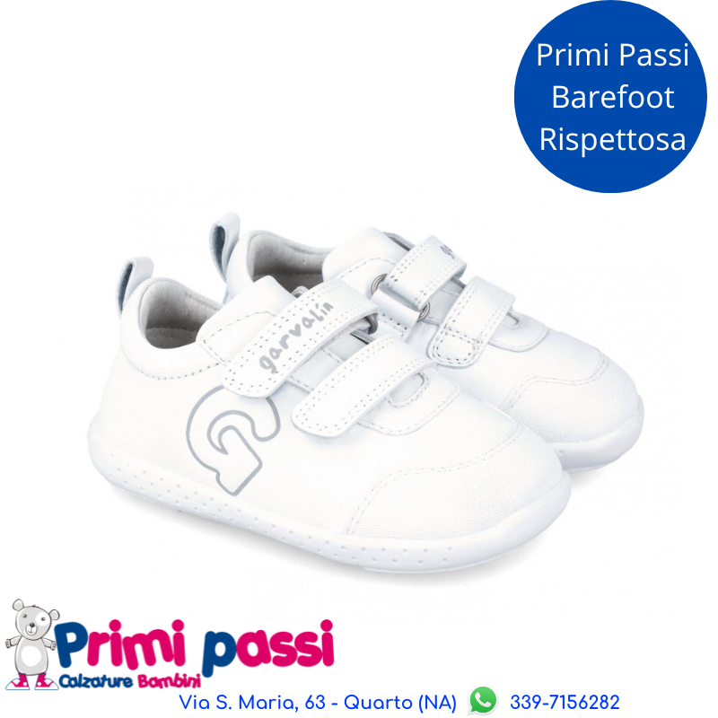 Sportiva Primi Passi "Rispettosa" Bianca/Gris