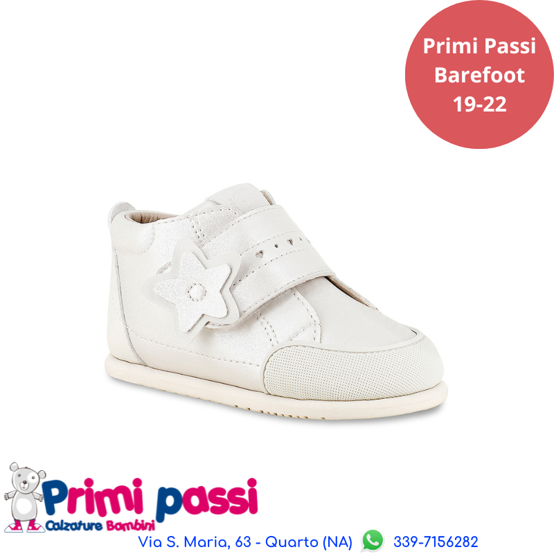 Primi Passi Barefoot Bianco/Perla