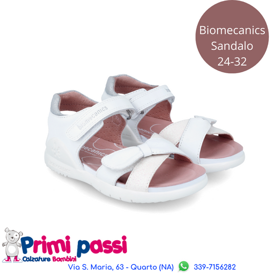 Biomecanics White Bow Sandal