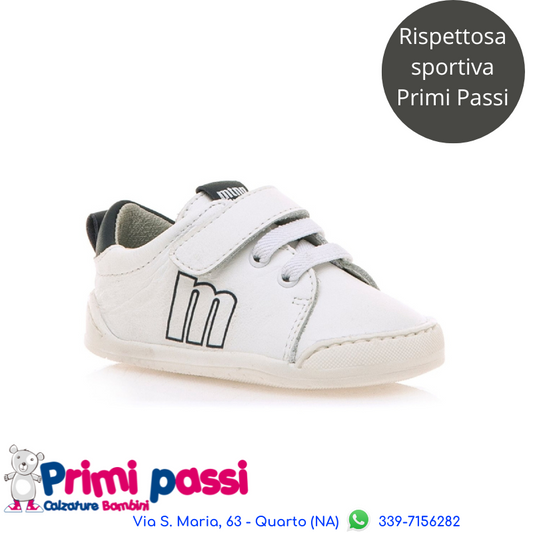 Sportiva Primi Passi Rispettosa Bianca/Navy