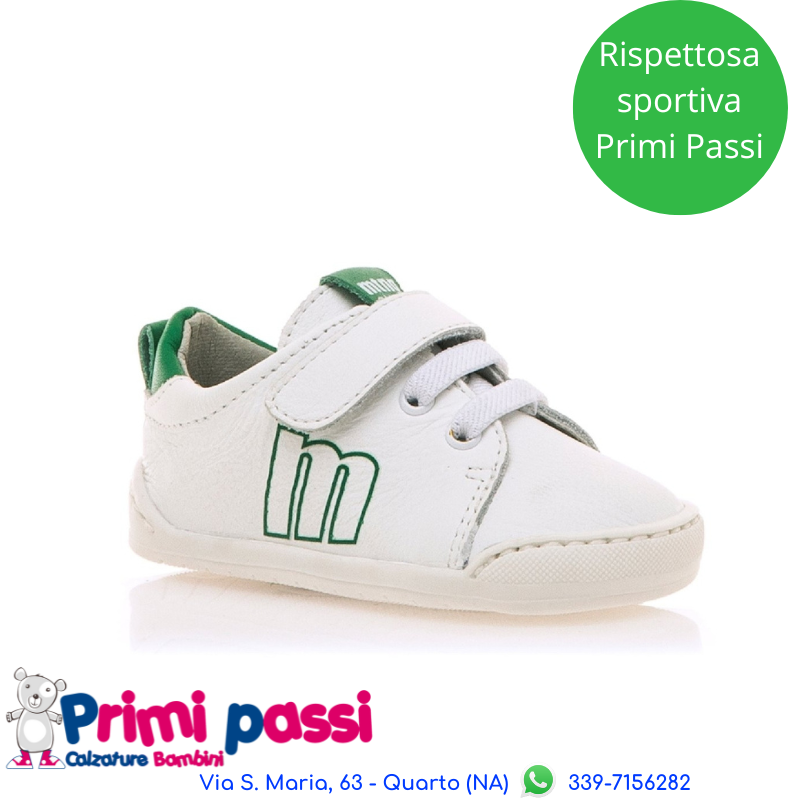 Sportiva Primi Passi Rispettosa Bianca/Verde