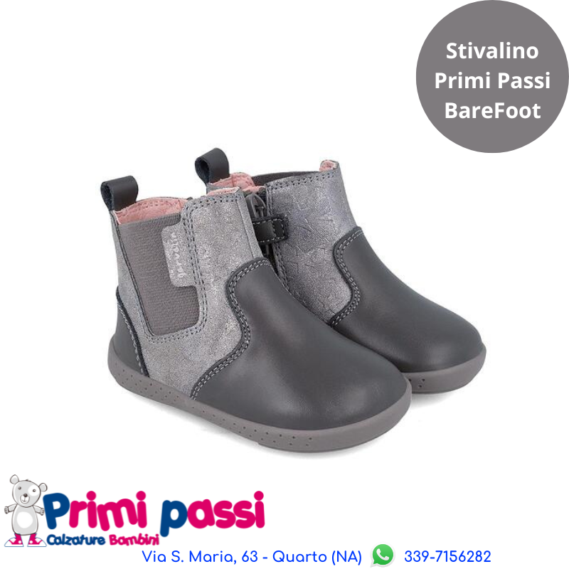 Stivalino Primi Passi Barefoot - Grigio