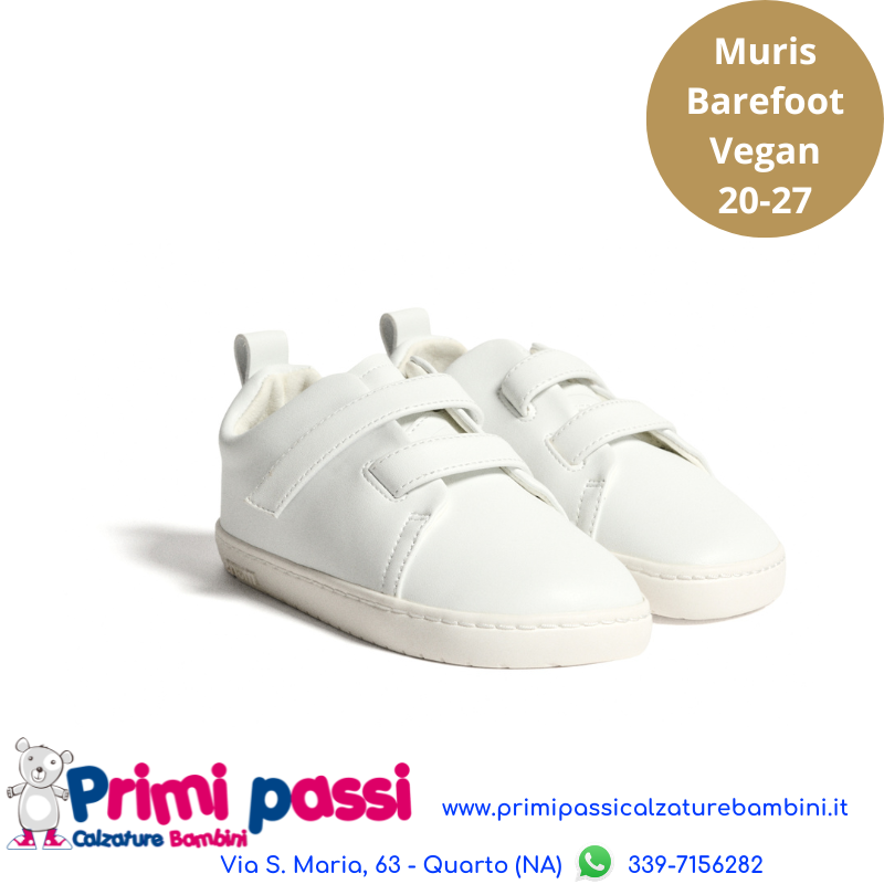 Muris Terre Bianco - Barefoot e Vegan per bambini