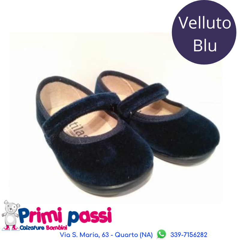 Ballerina Velluto Blu