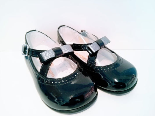 Ballerina Nera incorociatina fiocco (19-26)