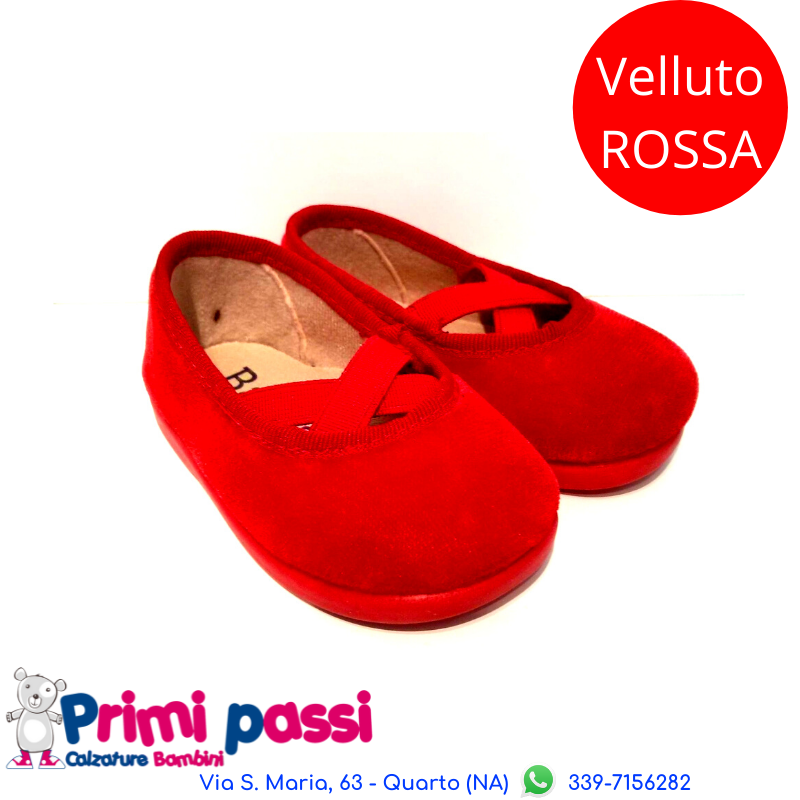 Ballerina Velluto Rossa