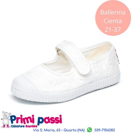 Ballerina Cienta Bianca Lace
