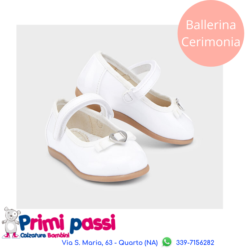 White patent leather ballerina (19-25)