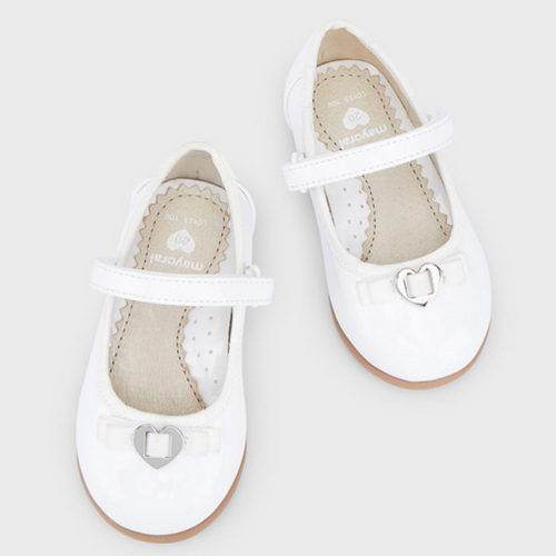 White patent leather ballerina (19-25)