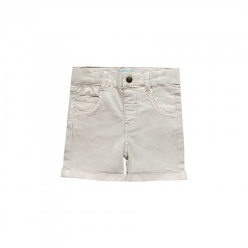 Light Gray Gabardine Bermuda shorts for boys