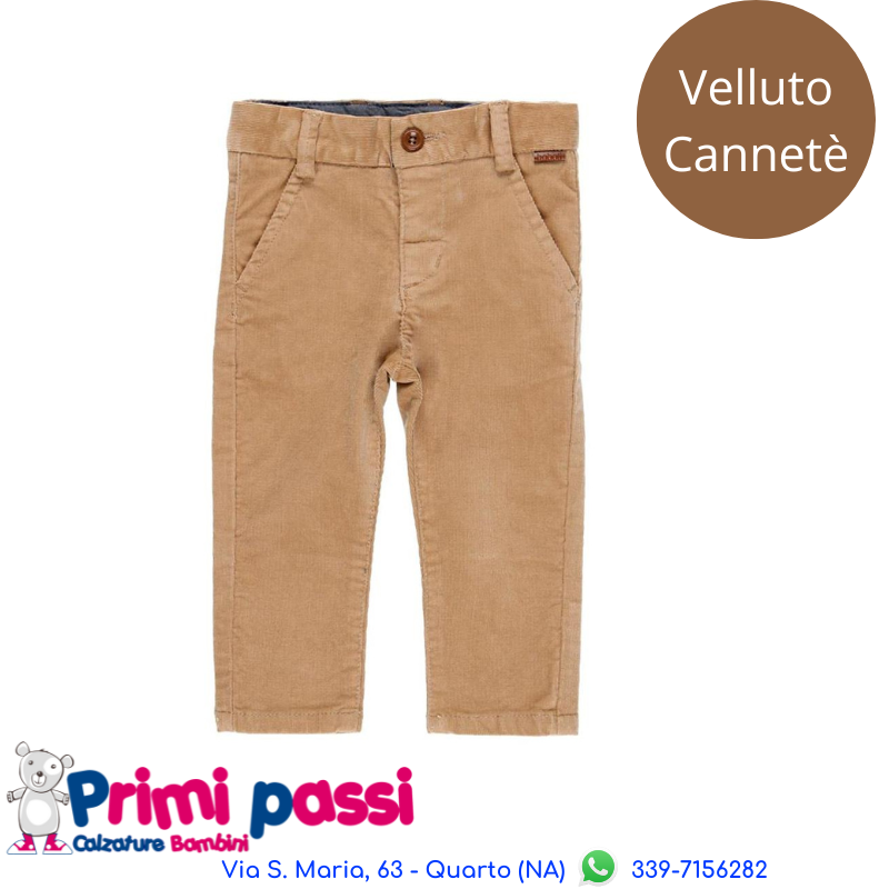 Pantaloni Velluto Maschietto Caramel