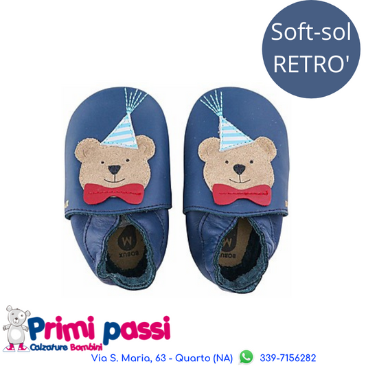 Soft Sole - Navy Bear