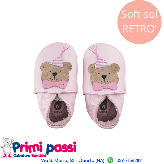 Soft Sole - Pink Bear