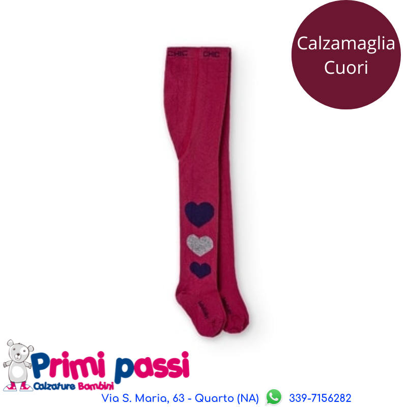 Copia del Calzamaglia rossa dettaglio Cuori