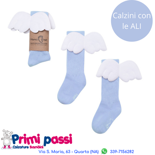 Angels Light Blue Socks