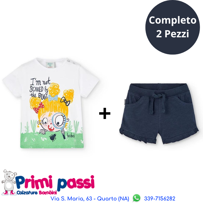 Completo Maglietta e Short blu (12M - 8A)