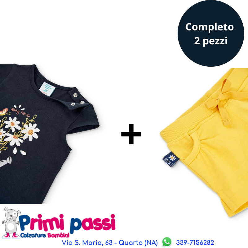 Completino Maglietta e Short Giallo (12M - 8A)
