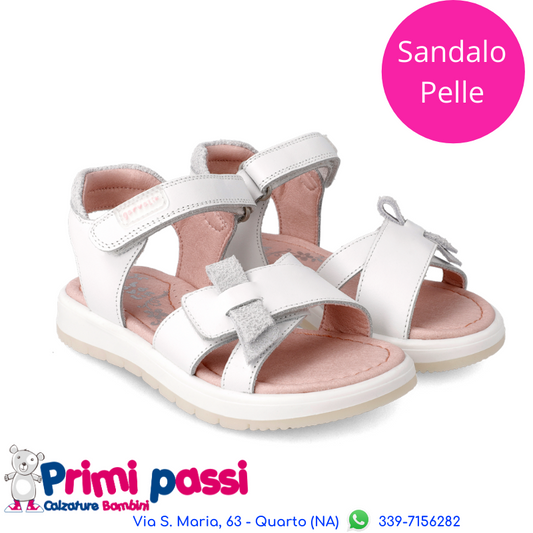 Sandalo bianco intreccio