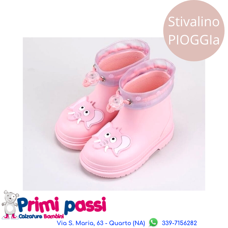 Pink Elephant Rubber Boot 