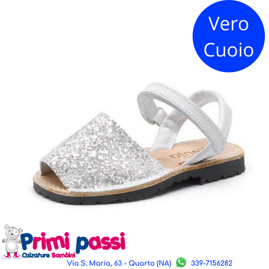Minorquina Bianca Glitter