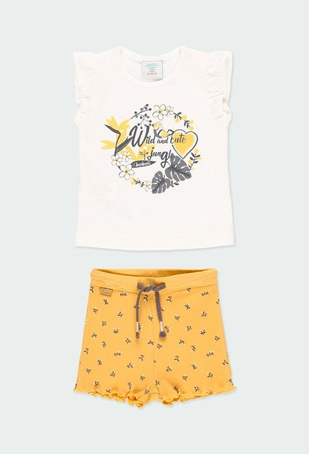 Girl's T-shirt + Shorts Set