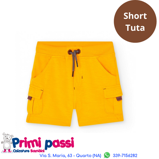 Short Felpa Maschietto Senape (18M - 6A)