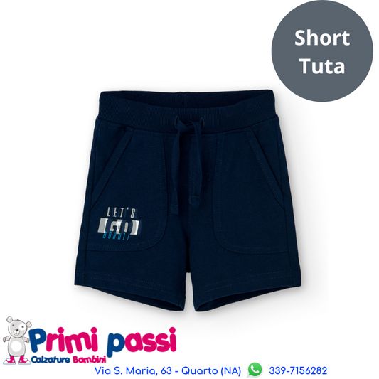 Short Felpa Maschietto Navy (18M - 6A)