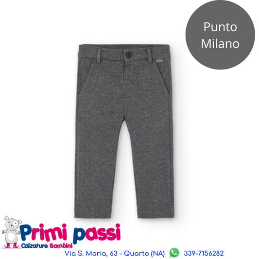 Pantaloni Punto Milano Grigio chiaro (18M-6A)