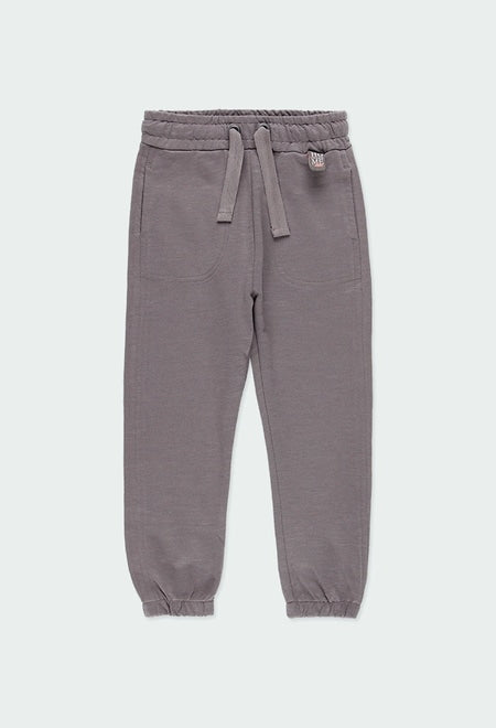 Gray tracksuit trousers for girls