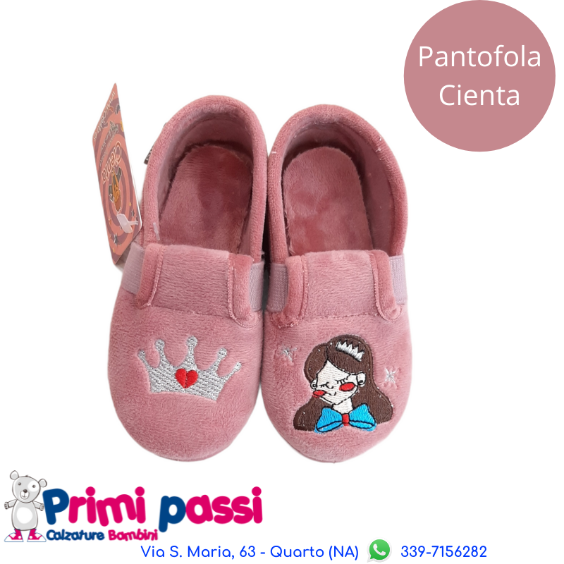 Pantofolina Cienta Principessa Rosa