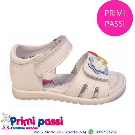 Paris Sandal with Colorful Flowers