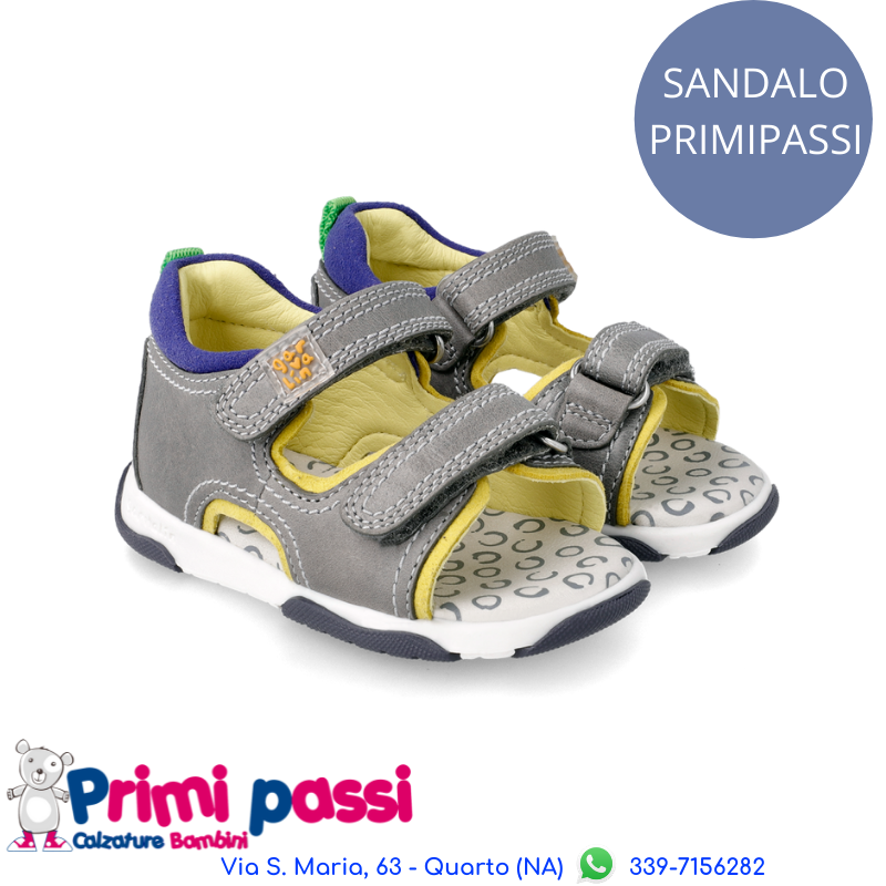 Sandalo Primi Passi Grigio