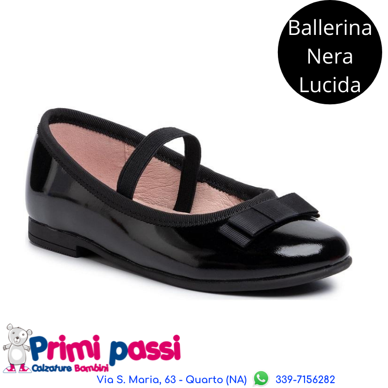 Ballerina Nera Lucida Fiocco (24-34)