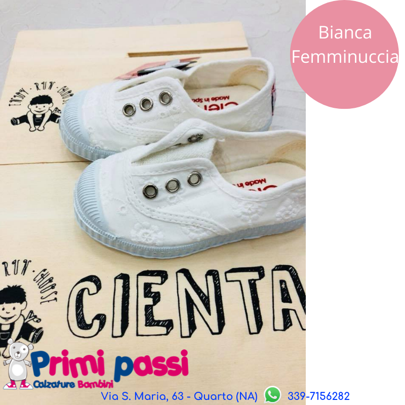 Scarpe tela bianche bambino discount