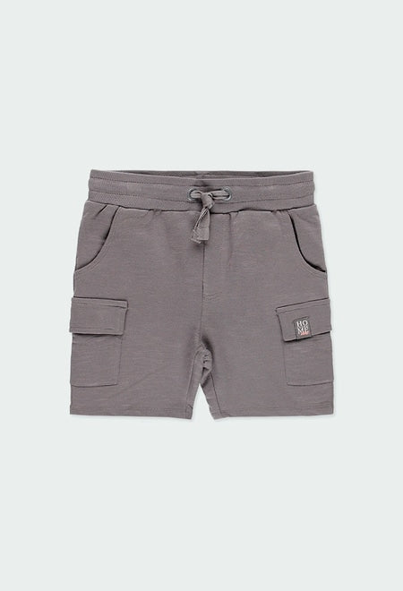 Gray boy's Bermuda shorts