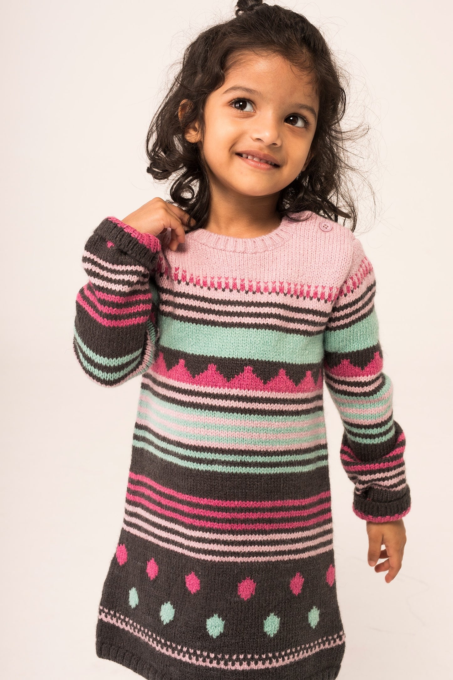 "Jacquard" Sweater Dress for Girls (18M - 6A)