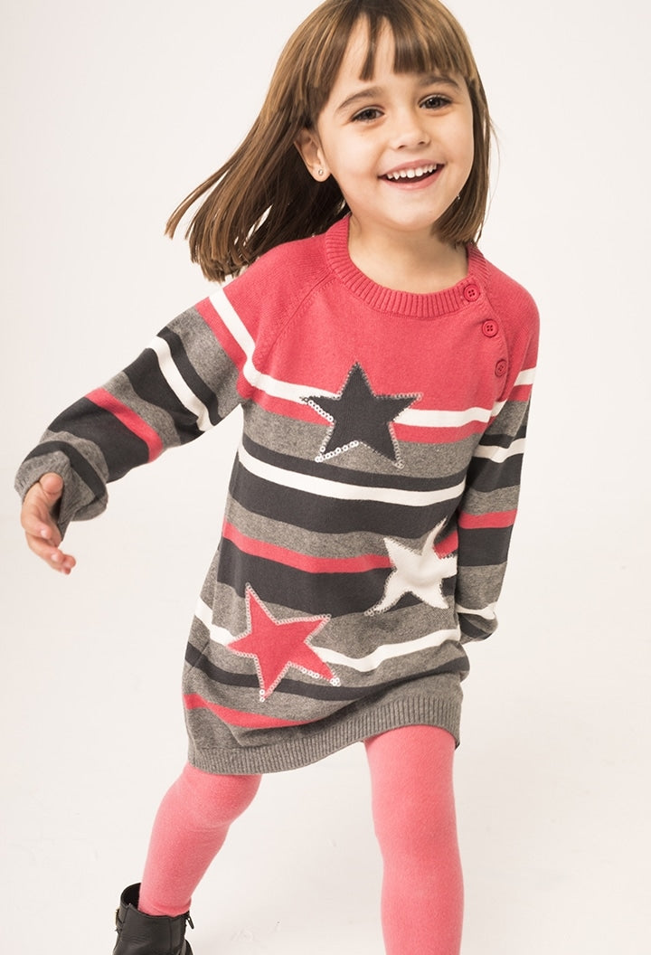 "Stars" Sweater Dress for Girls (18M - 6A)